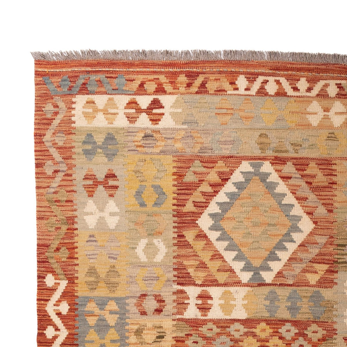 Kelim Carpet - Splash - 287 x 191 cm - flerfarvet