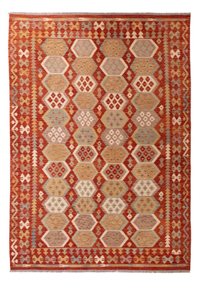 Kelim Carpet - Splash - 289 x 203 cm - flerfarvet