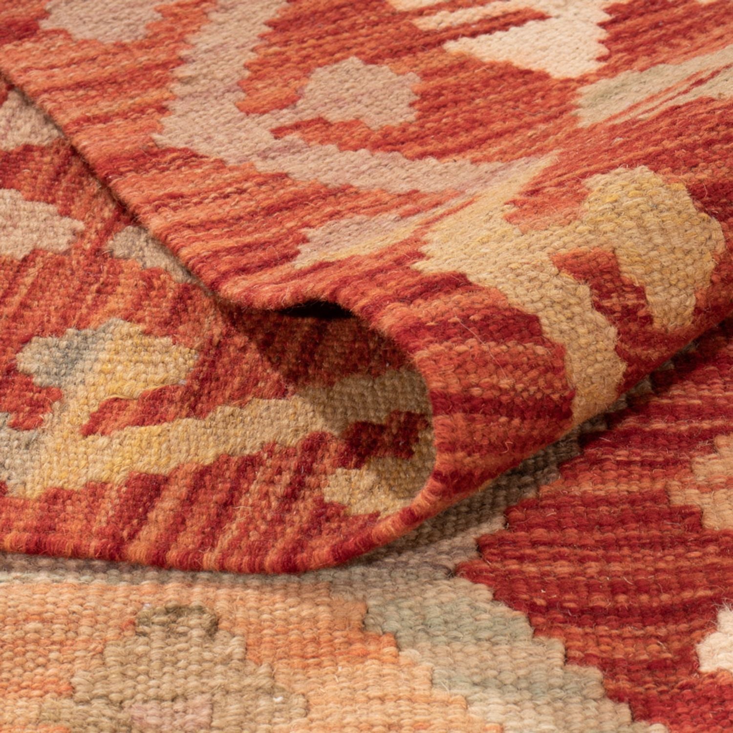 Kelim Carpet - Splash - 289 x 203 cm - flerfarvet