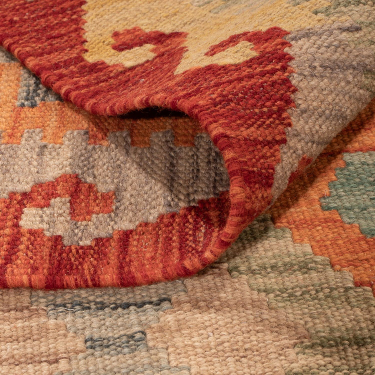 Kelim Carpet - Splash - 294 x 202 cm - flerfarvet