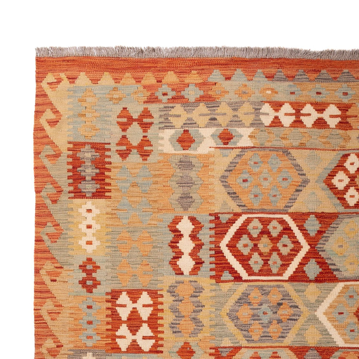 Kelim Carpet - Splash - 306 x 203 cm - flerfarvet