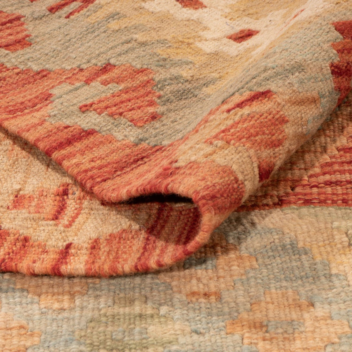 Kelim Carpet - Splash - 306 x 203 cm - flerfarvet