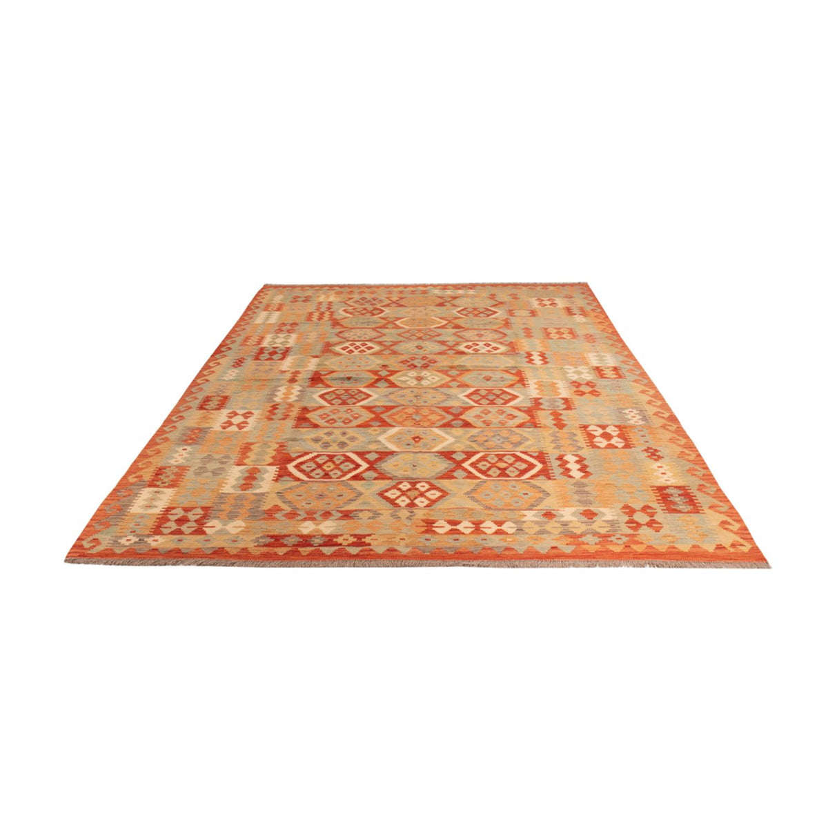 Kelim Carpet - Splash - 306 x 203 cm - flerfarvet