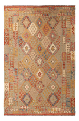 Kelim Carpet - Splash - 301 x 199 cm - flerfarvet