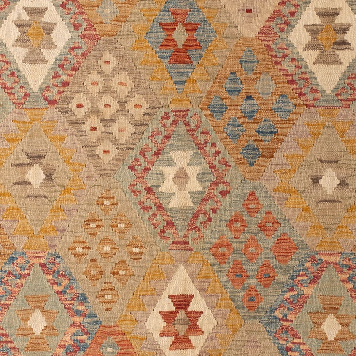 Kelim Carpet - Splash - 301 x 199 cm - flerfarvet