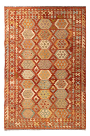 Kelim Carpet - Splash - 302 x 198 cm - flerfarvet