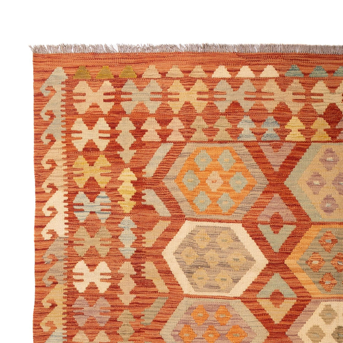 Kelim Carpet - Splash - 302 x 198 cm - flerfarvet