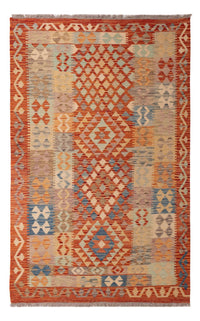 Kelim Carpet - Splash - 200 x 122 cm - flerfarvet