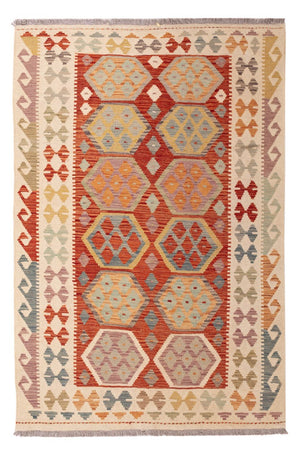 Kelim Carpet - Splash - 184 x 120 cm - flerfarvet