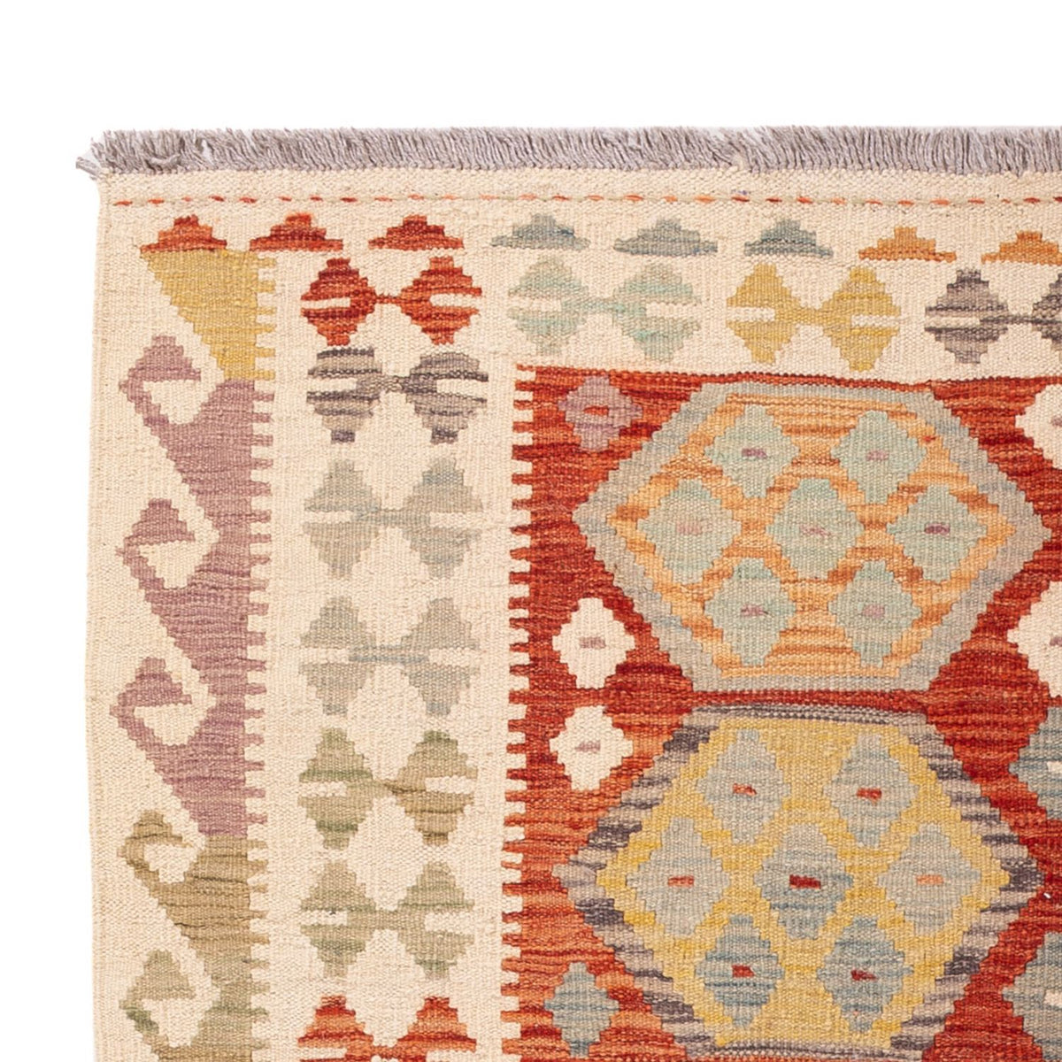 Kelim Carpet - Splash - 184 x 120 cm - flerfarvet