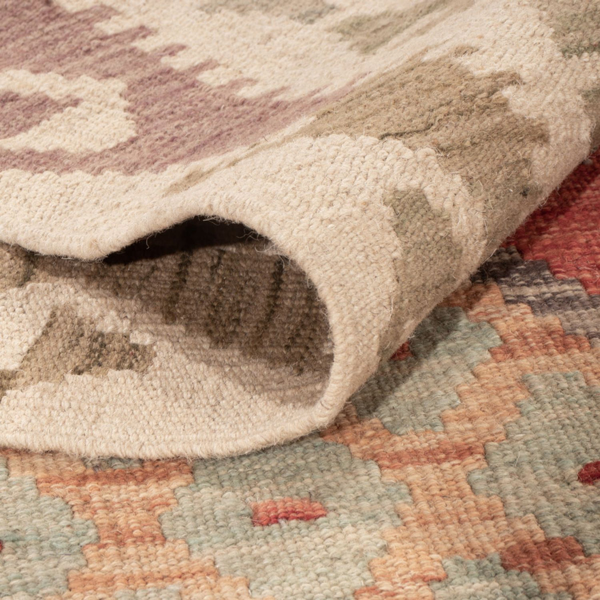 Kelim Carpet - Splash - 184 x 120 cm - flerfarvet