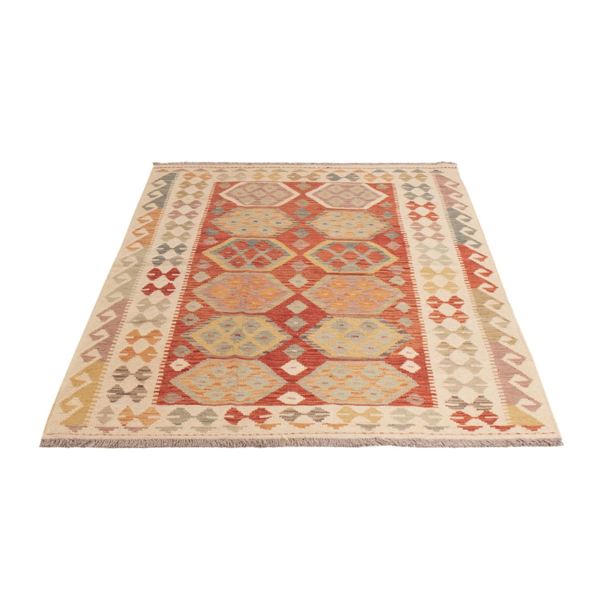 Kelim Carpet - Splash - 184 x 120 cm - flerfarvet