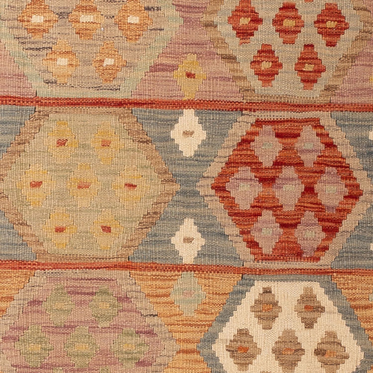 Kelim Carpet - Splash - 194 x 117 cm - flerfarvet