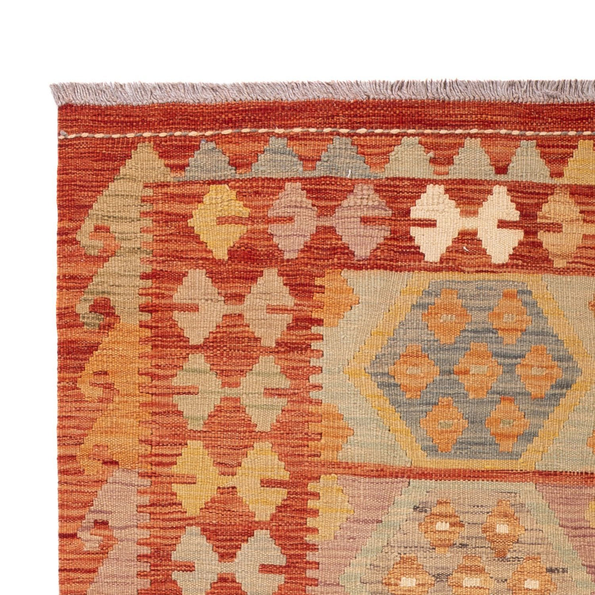 Kelim Carpet - Splash - 194 x 117 cm - flerfarvet