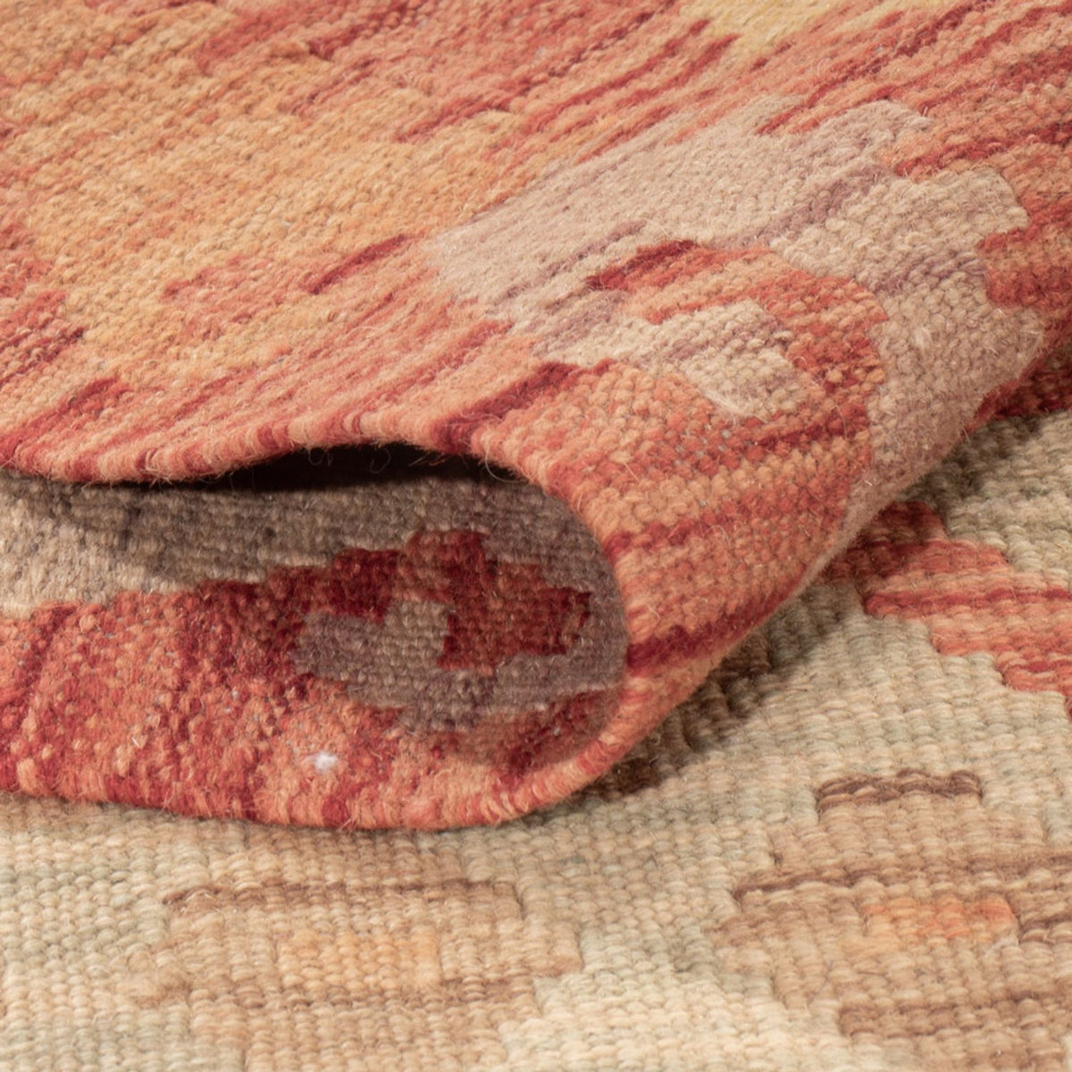 Kelim Carpet - Splash - 194 x 117 cm - flerfarvet