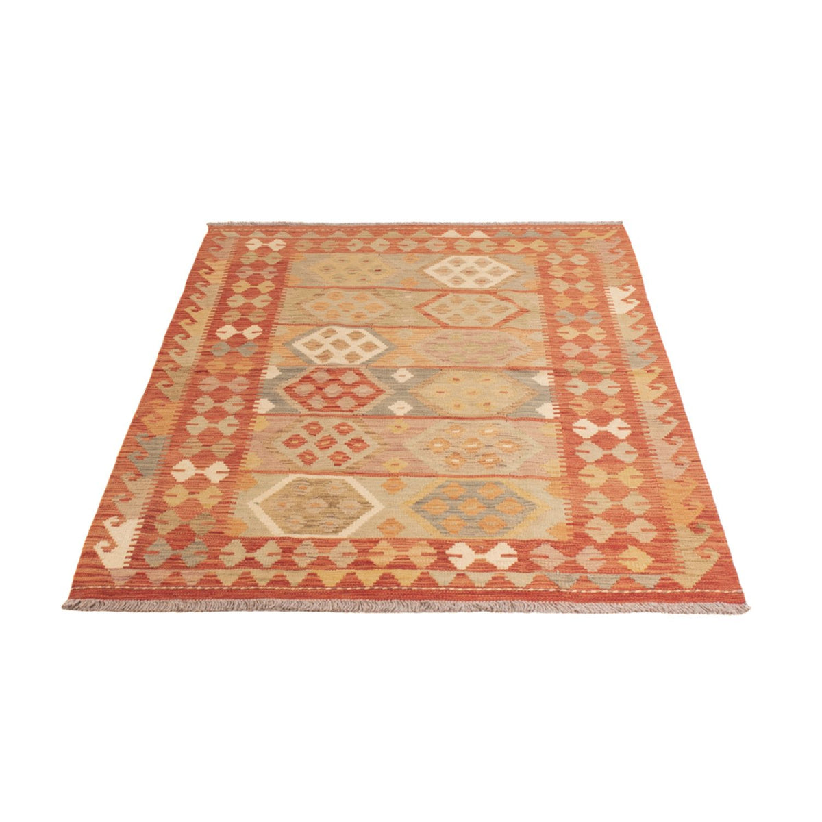 Kelim Carpet - Splash - 194 x 117 cm - flerfarvet