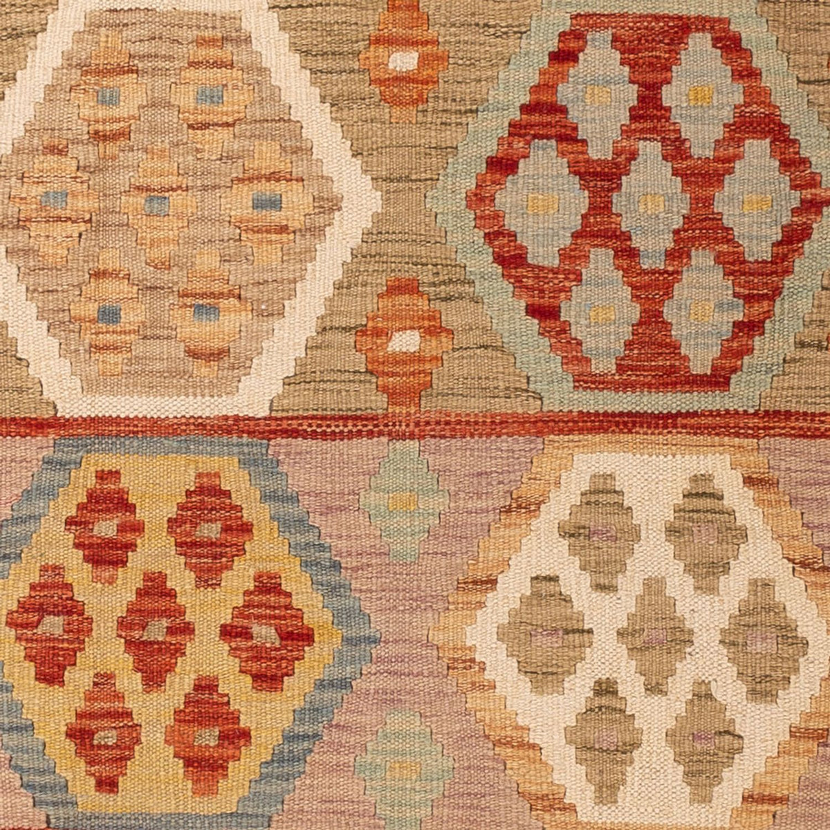 Kelim Carpet - Splash - 185 x 122 cm - flerfarvet