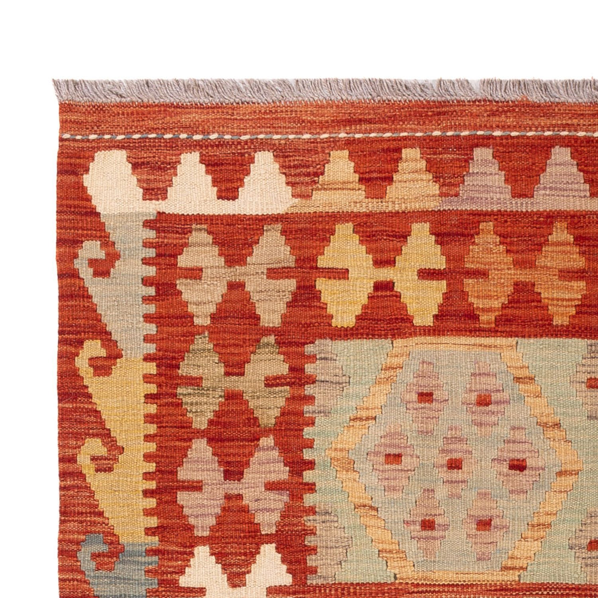 Kelim Carpet - Splash - 185 x 122 cm - flerfarvet