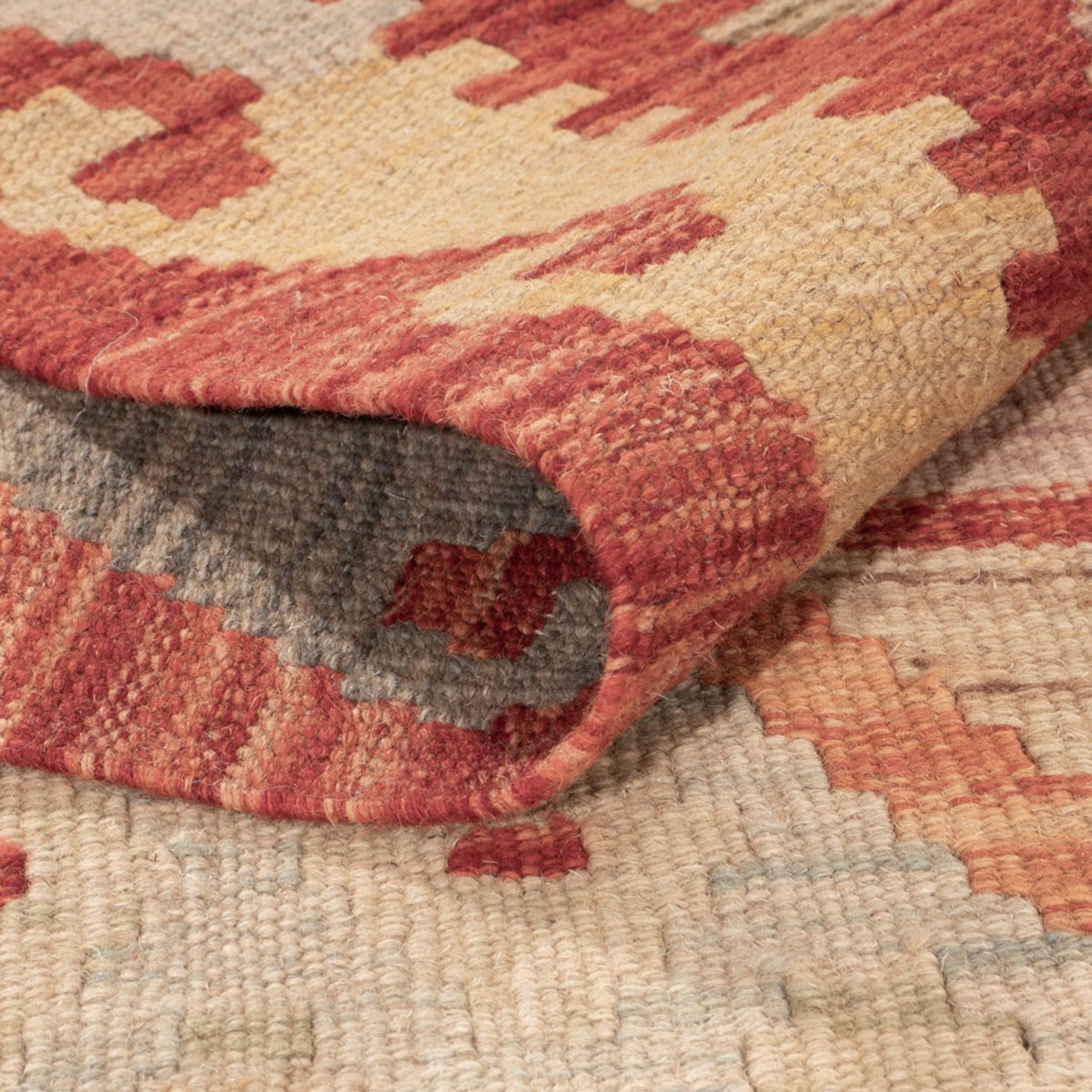 Kelim Carpet - Splash - 185 x 122 cm - flerfarvet