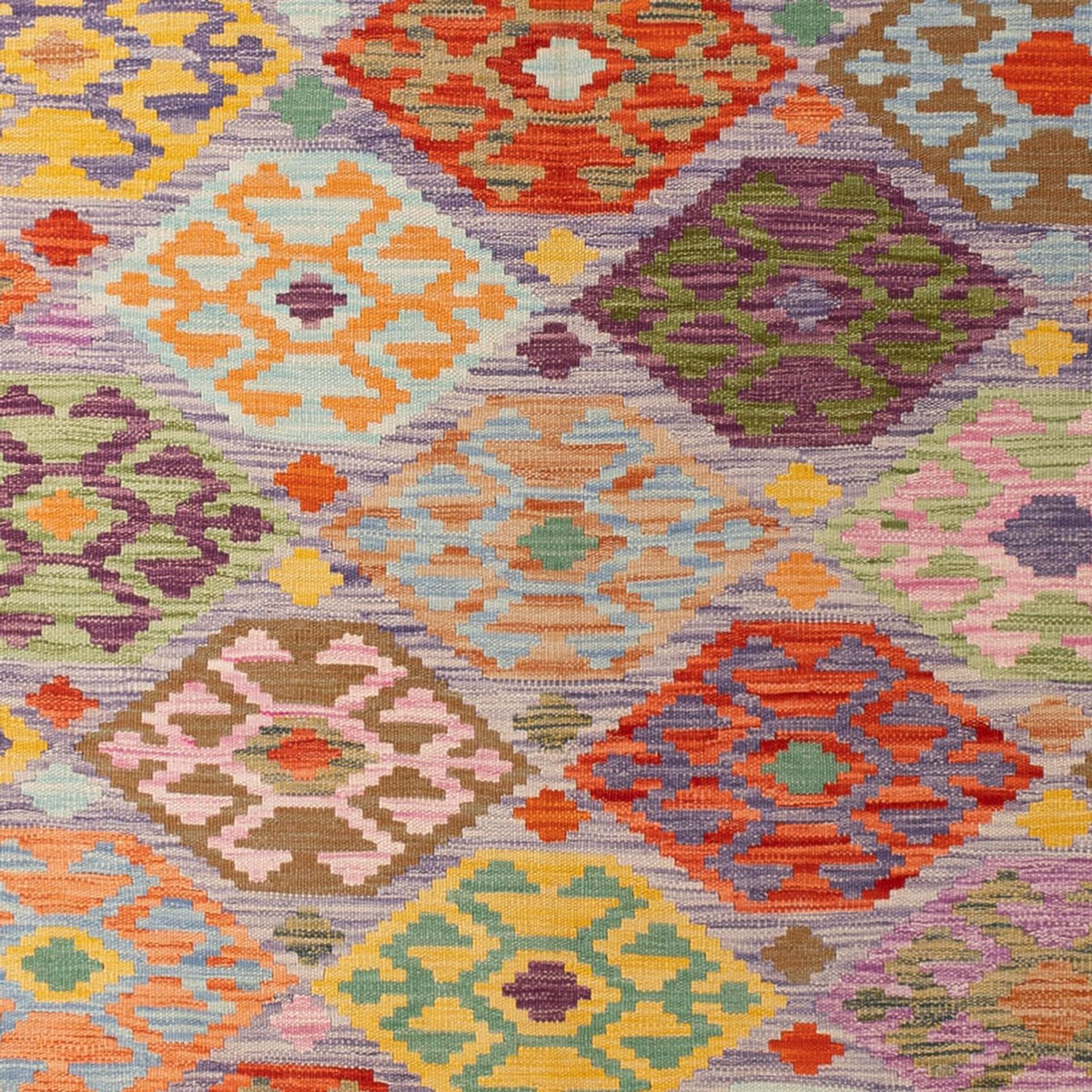 Kelim Carpet - Splash - 292 x 204 cm - flerfarvet