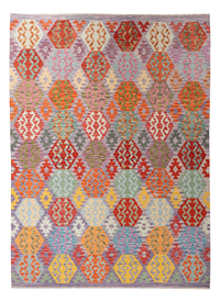 Kelim Carpet - Splash - 290 x 214 cm - flerfarvet