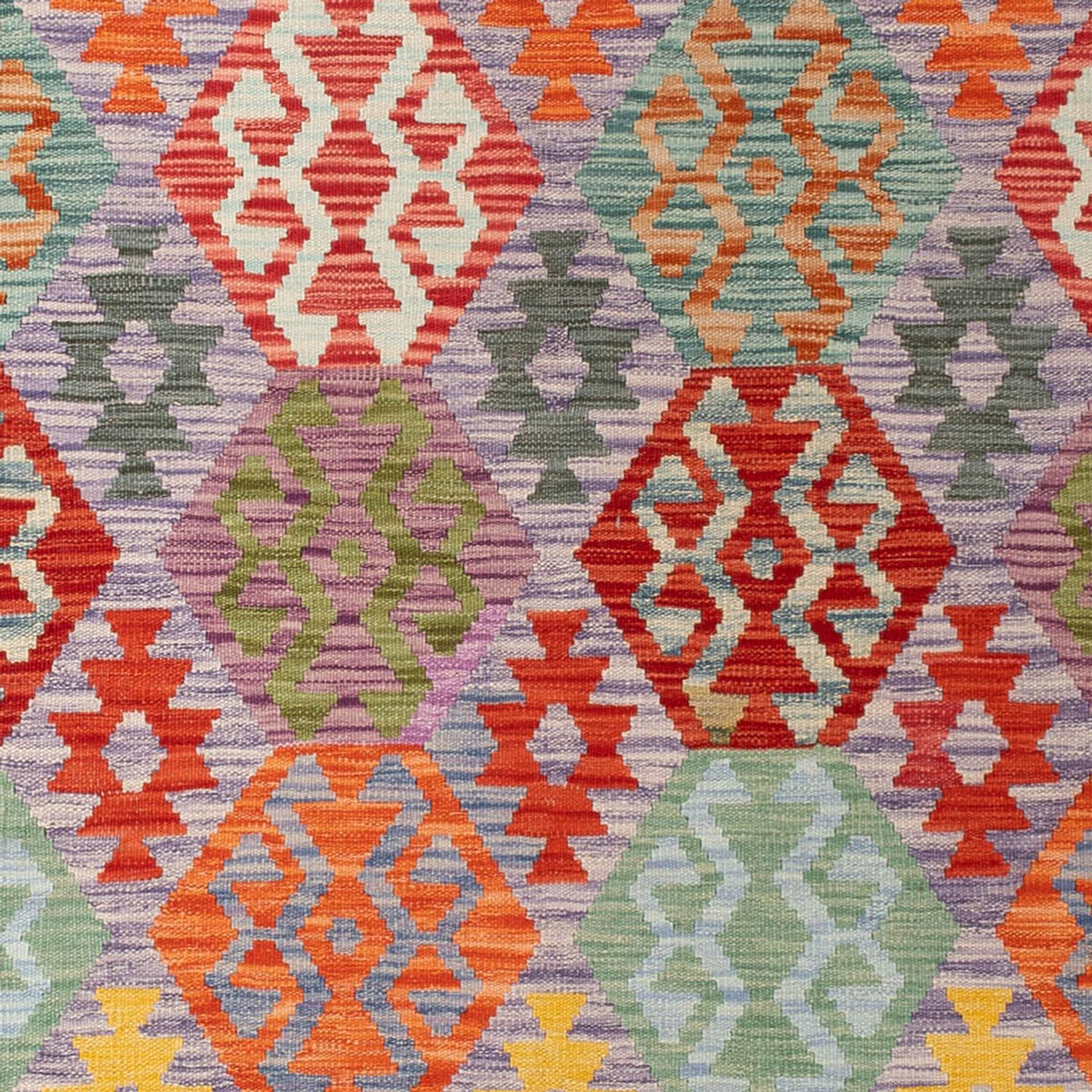 Kelim Carpet - Splash - 290 x 214 cm - flerfarvet