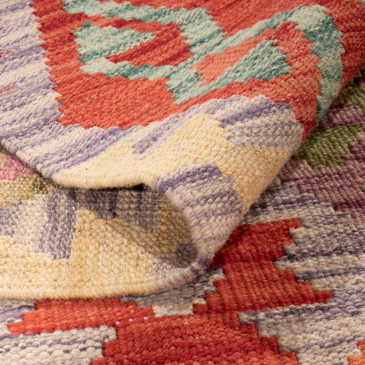 Kelim Carpet - Splash - 290 x 214 cm - flerfarvet