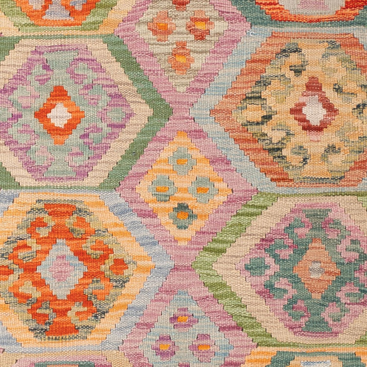 Kelim Carpet - Splash - 187 x 127 cm - flerfarvet