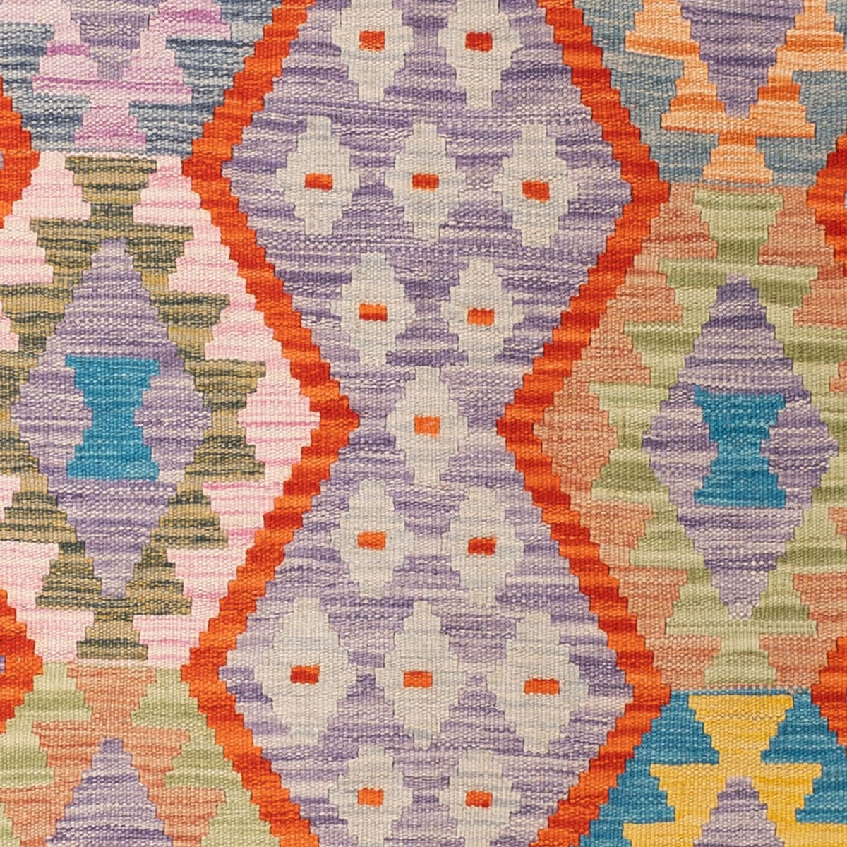 Kelim Carpet - Splash - 187 x 134 cm - flerfarvet