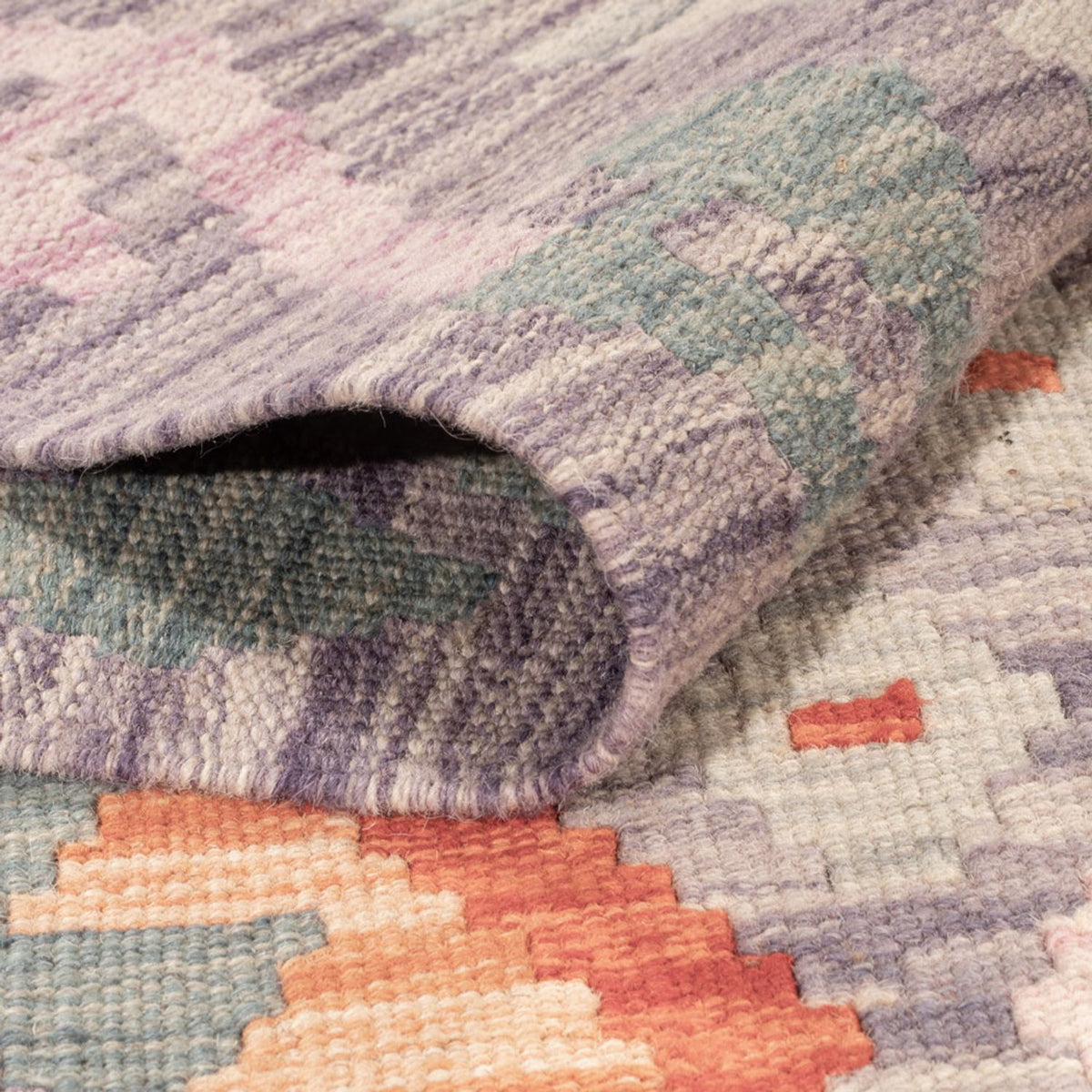 Kelim Carpet - Splash - 187 x 134 cm - flerfarvet