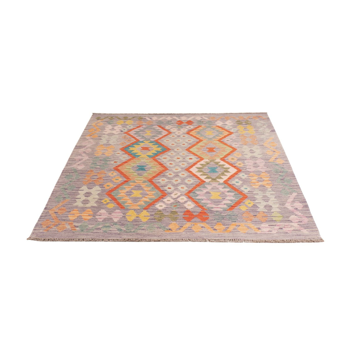 Kelim Carpet - Splash - 187 x 134 cm - flerfarvet