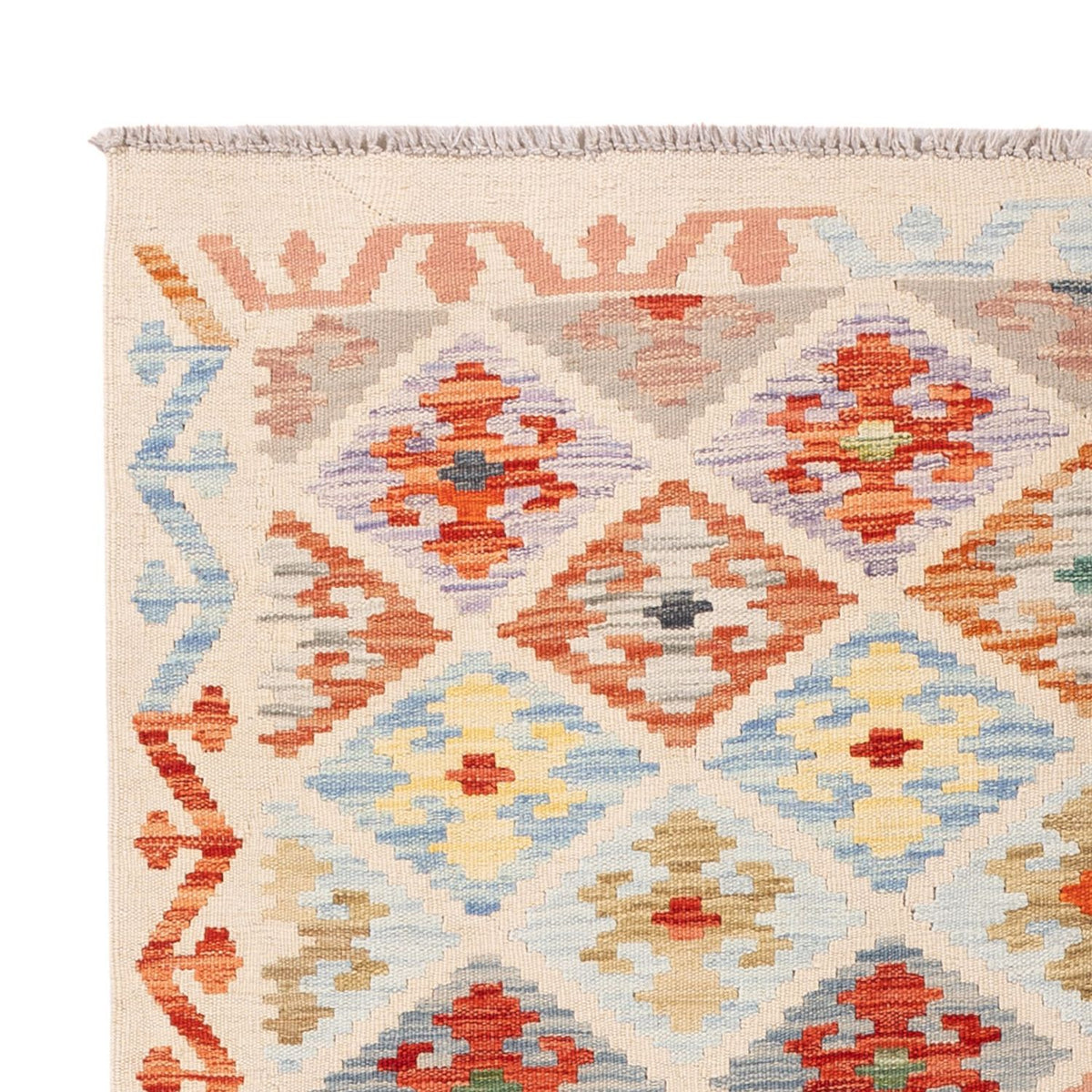 Kelim Carpet - Splash - 171 x 129 cm - flerfarvet