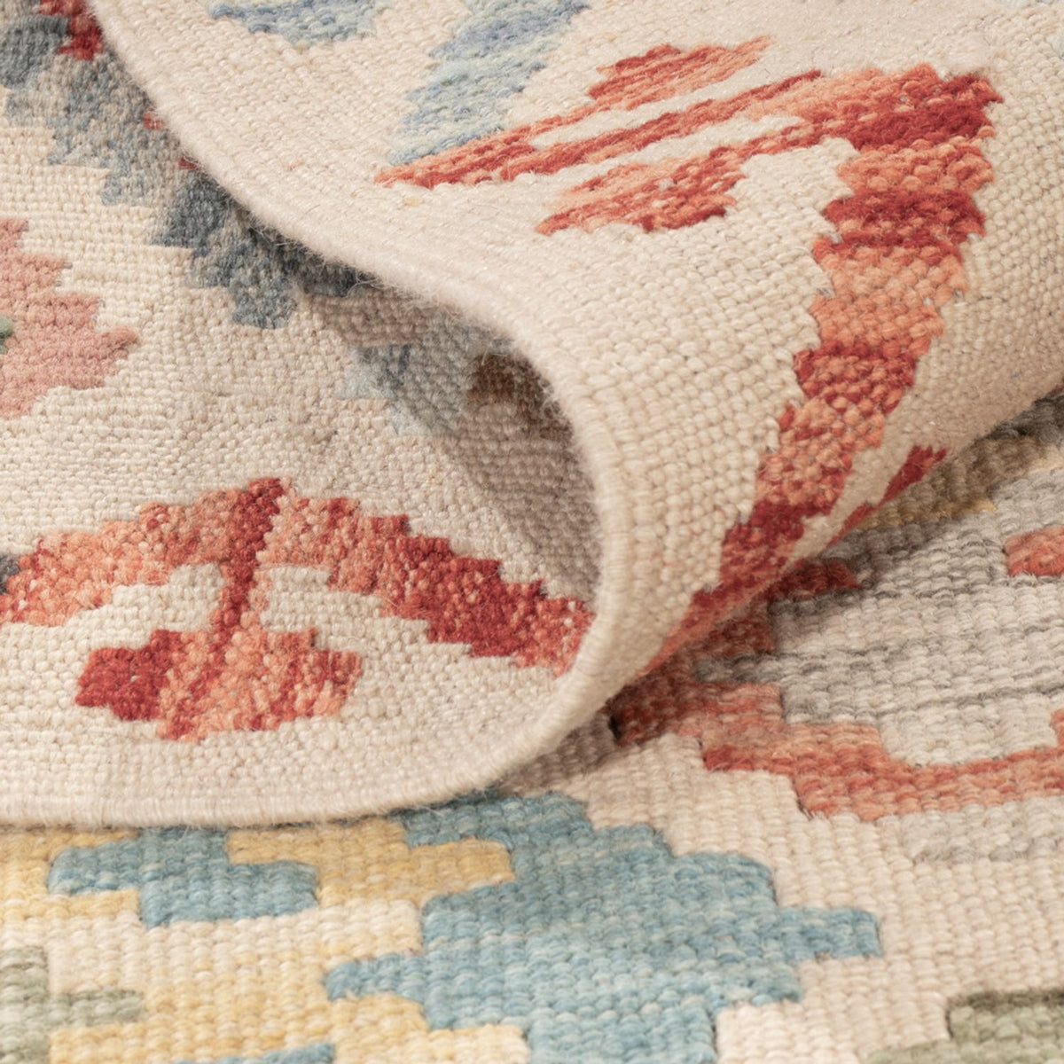 Kelim Carpet - Splash - 171 x 129 cm - flerfarvet