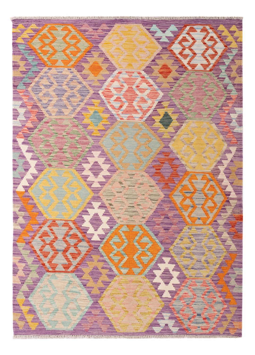 Kelim Carpet - Splash - 172 x 122 cm - flerfarvet