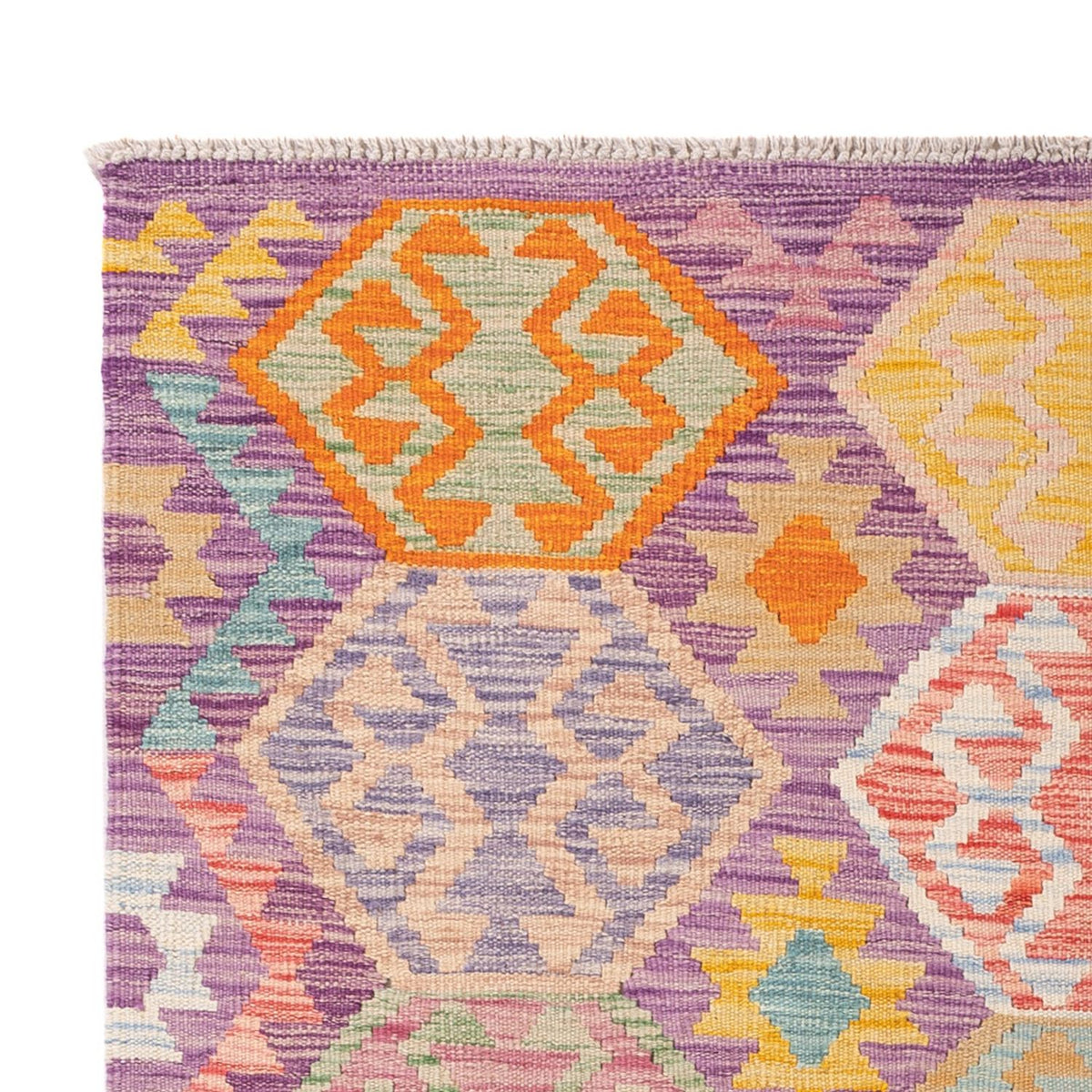 Kelim Carpet - Splash - 172 x 122 cm - flerfarvet