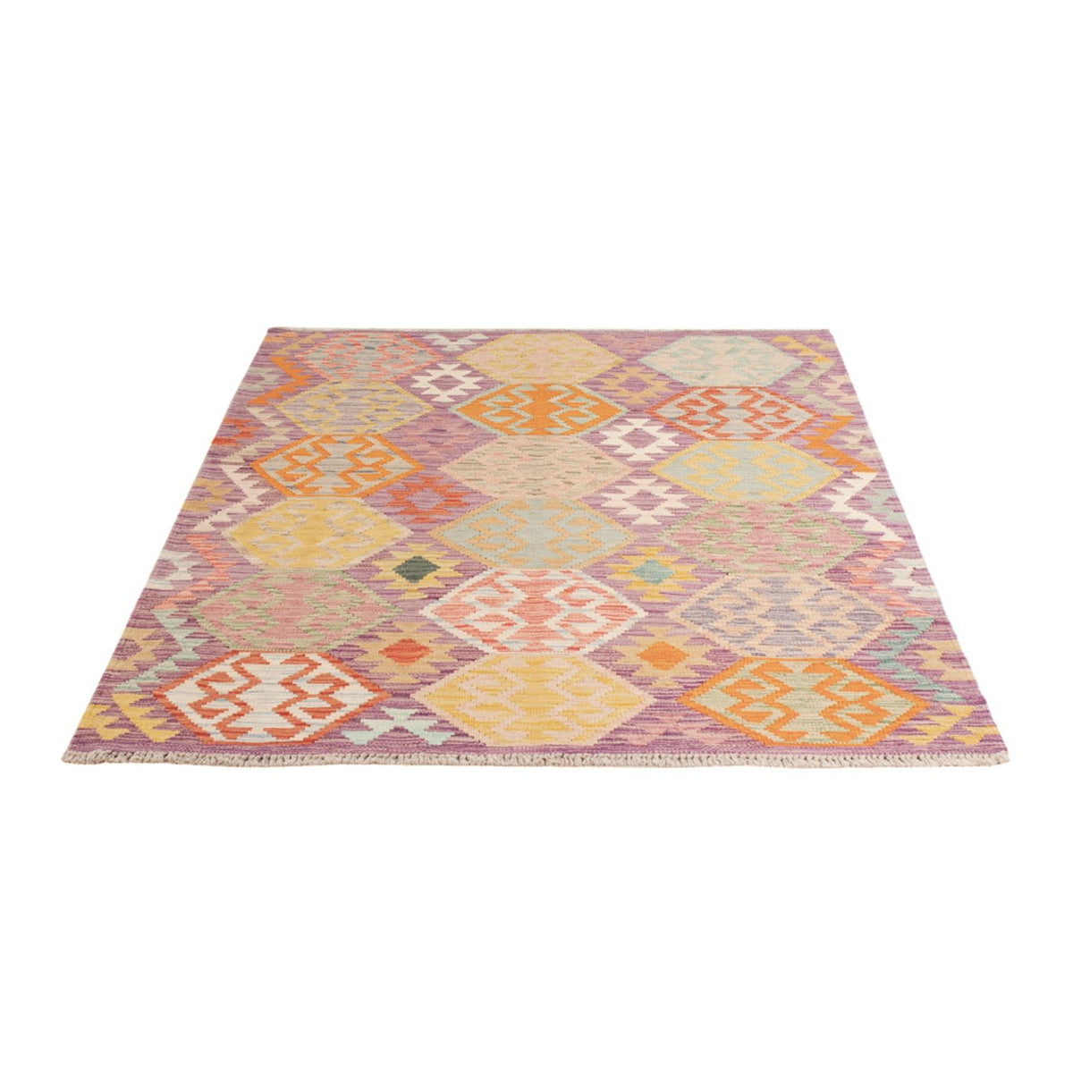 Kelim Carpet - Splash - 172 x 122 cm - flerfarvet