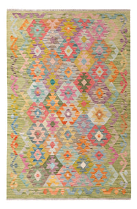 Kelim Carpet - Splash - 181 x 120 cm - flerfarvet