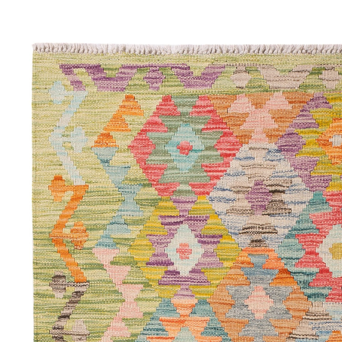 Kelim Carpet - Splash - 181 x 120 cm - flerfarvet