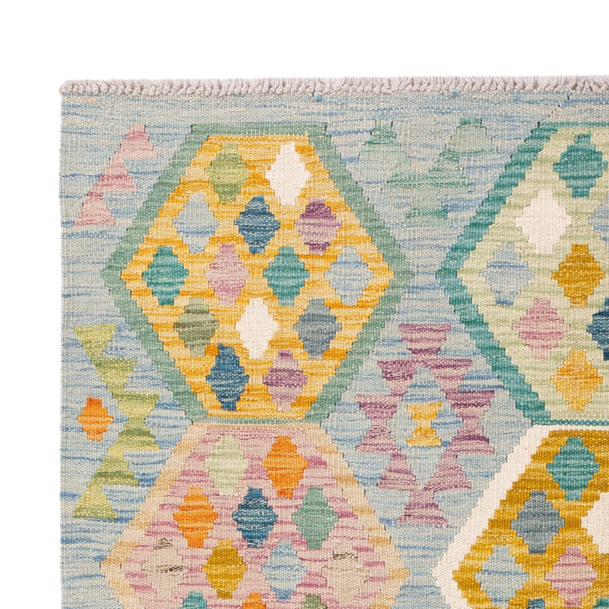 Kelim Carpet - Splash - 177 x 124 cm - flerfarvet