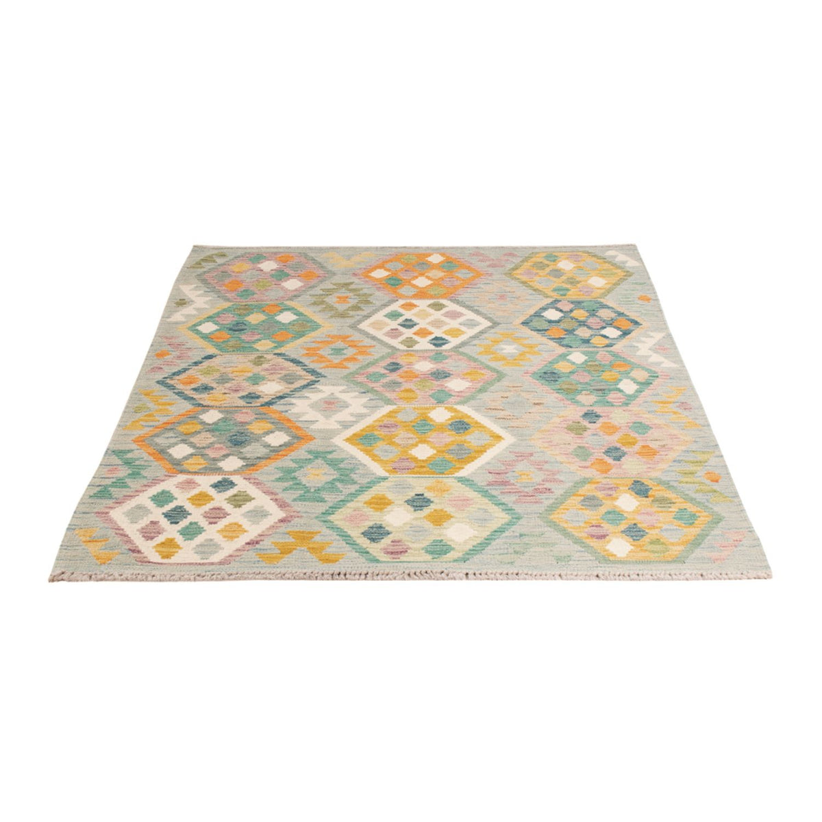 Kelim Carpet - Splash - 177 x 124 cm - flerfarvet