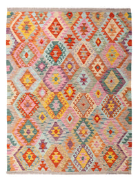 Kelim Carpet - Splash - 171 x 133 cm - flerfarvet