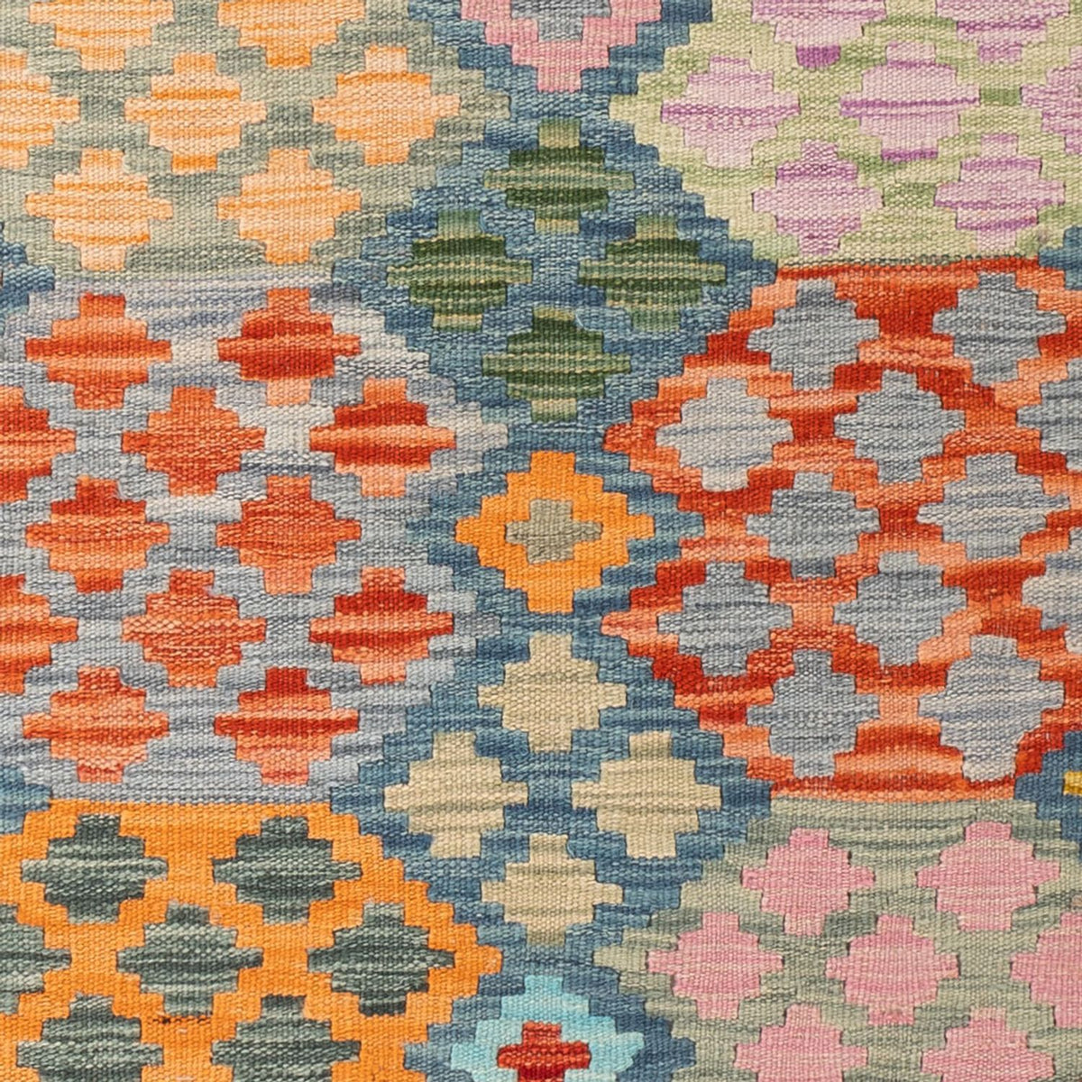 Kelim Carpet - Splash - 187 x 129 cm - flerfarvet