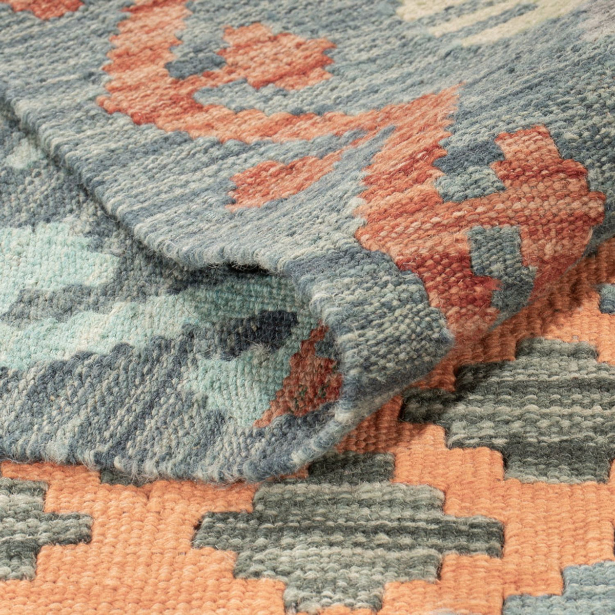 Kelim Carpet - Splash - 187 x 129 cm - flerfarvet