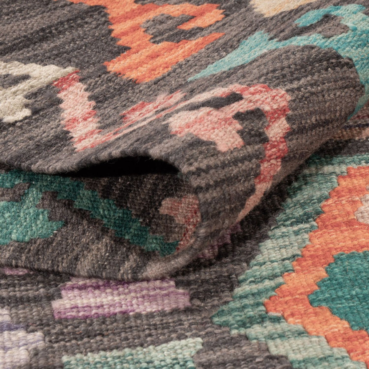 Kelim Carpet - Splash - 180 x 127 cm - flerfarvet