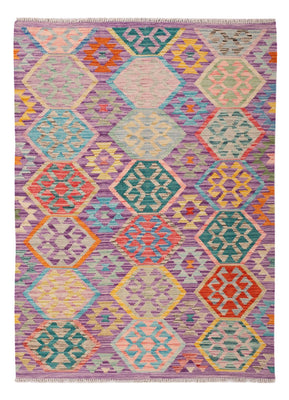 Kelim Carpet - Splash - 173 x 124 cm - flerfarvet