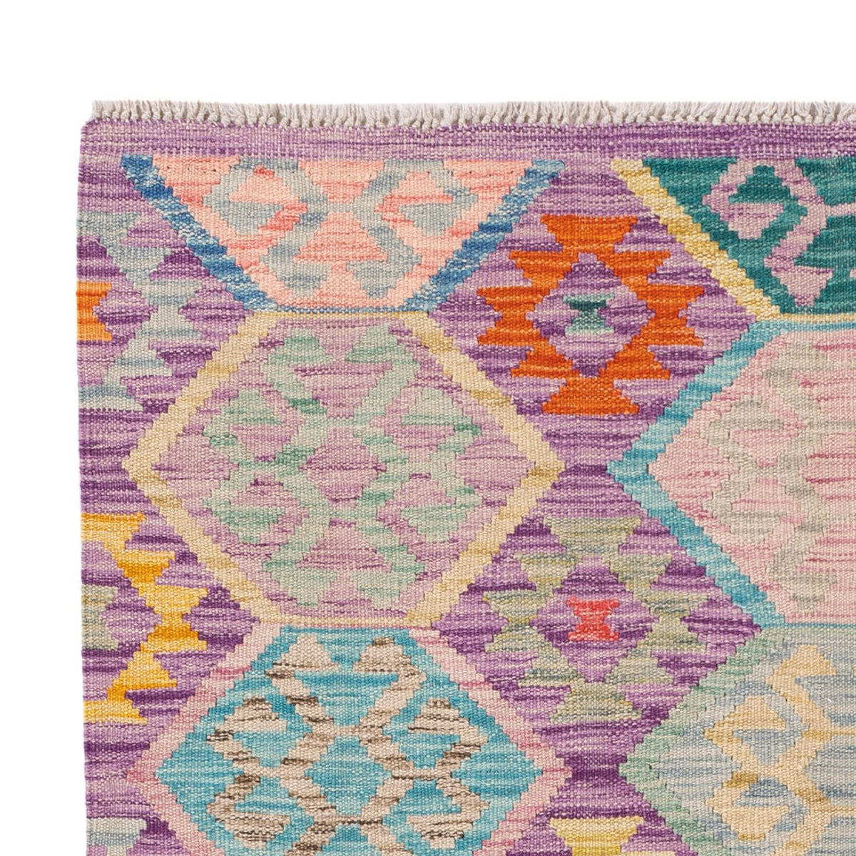 Kelim Carpet - Splash - 173 x 124 cm - flerfarvet