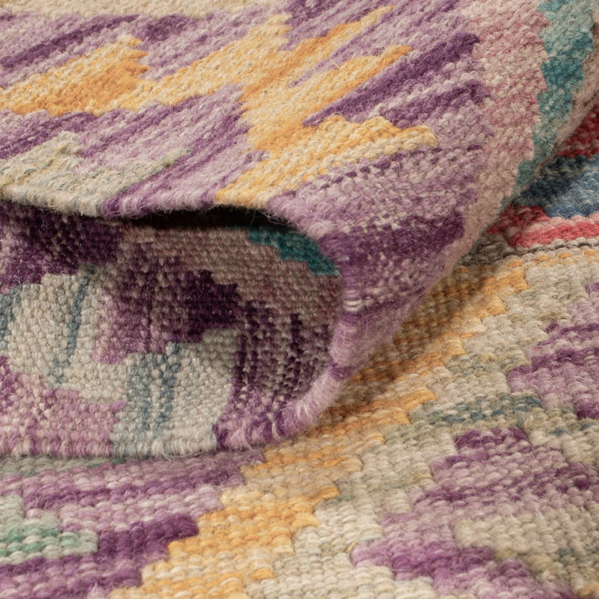 Kelim Carpet - Splash - 173 x 124 cm - flerfarvet