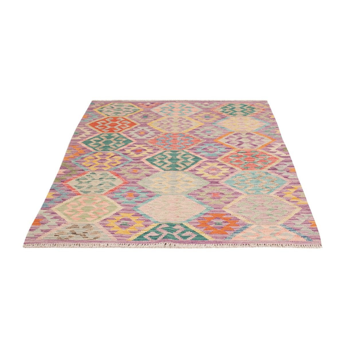 Kelim Carpet - Splash - 173 x 124 cm - flerfarvet