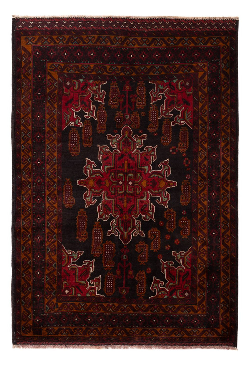 Belutsch Teppich - 181 x 126 cm - dunkelrot