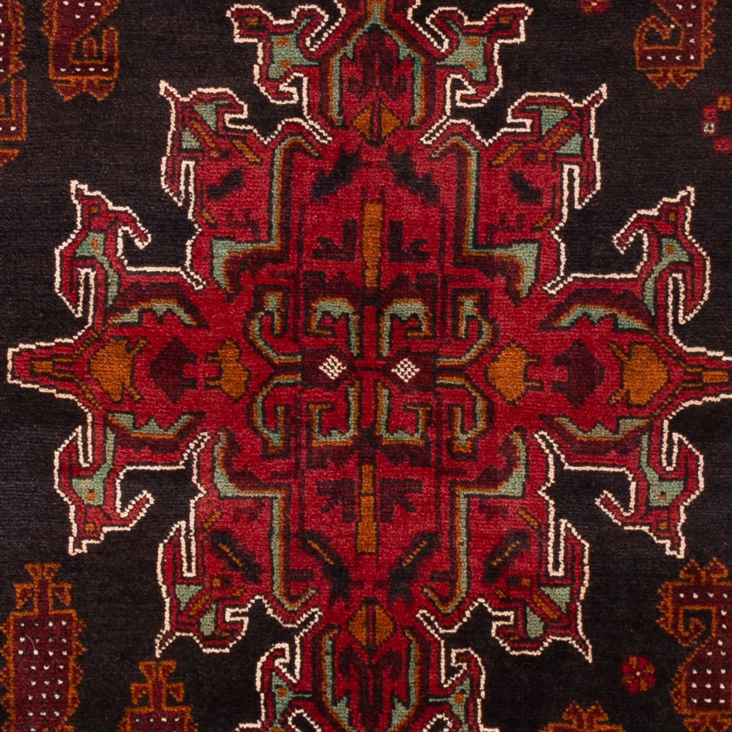 Belutsch Teppich - 181 x 126 cm - dunkelrot